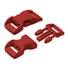 click buckle dark red, 20mm, 1 pc.
